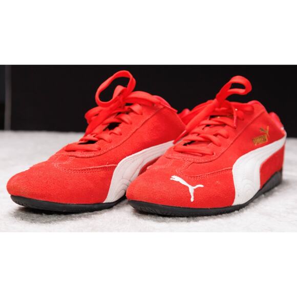 Puma Speedcat OG Red White Sneakers Racing Shoes Womens Size 10 EU 41 - Picture 10 of 15
